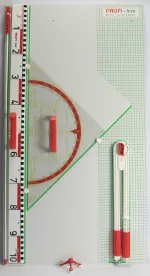 Wandtafelzeichengerätesatz Profi-Linie III (6-teilig)